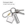 SHD Titanium Small Locking Carabiner Clip Mini Caribeener Clips D-Ring Lightweight Keychain Clip for Indoor Outdoor Use - 6PCS