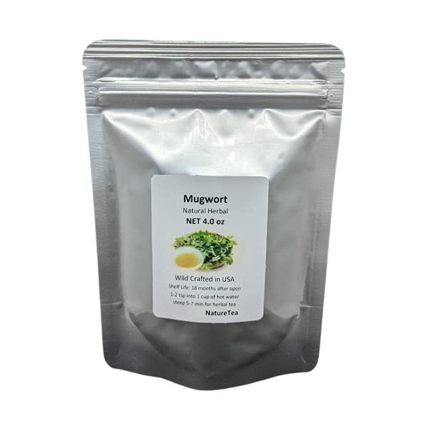 Mugwort - Dried Artemisia vulgaris Loose Leaf C/S by Nature Tea (2 oz)