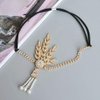 1920s Flapper Headband Great Gatsby Hair Hoops Rhinestone Crystal Tassel Headdress Leaf Pearl Headwear Headpiece Women Girls Hairband Hair Band Party Decoration Cosplay Costume Hair Accessories Golden