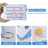Richardy Weather & Seasons Flashcards Educational Learning Toys Toddlers Kids Learning Pocket Cards Kindergarten Supplies