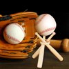 Maitys 8 Sets Baseball Stand Baseball Holders for Display Balls Wooden Baseball Bat Display Stand Holder Display Baseball Centerpieces for Tables for Kids and Sports Lover