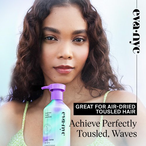Eva NYC Lazy Jane Air Dry Hair Conditioner, Air Dry Hair Products for Natural Texture and Frizz Control, Vegan and GMO-Free Hair Conditioner, Anti Frizz Hair Products for Women, 8.8 fl oz