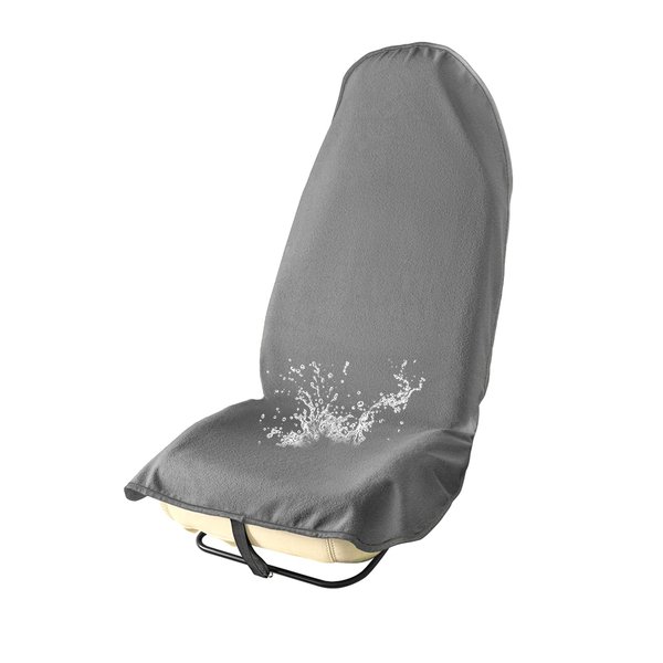 TESMATE Car Seat Towel for Kids, Pets, Surfing, Swimming, Running, Universal Fit Car Sweat Towel seat Cover Front Seats Only (Dark Grey)