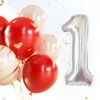 40 inch Big Size Number 8 Foil Helium Balloons Birthday Party Celebration Decoration, Digital Decorations Supplies, Wedding Anniversary Inch Decoration Kids(Silvery,Number 8)
