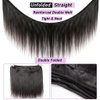 Beautymoon 3 Bundles Human Hair 26 28 30 Inch Long Straight Human Hair Bundles 100% Unprocessed Brazilian Straight Hair Bundles Natural Color Virgin Hair Extensions for Black Women…