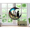 Cat Memorial Suncatcher, Personalized with Name Date Cat Breeds Suncatcher, Pet Loss Suncatcher, Stained Glass Light Catcher, Gifts for Cat Lovers, Christmas Cat Ornament Window Hangings