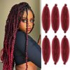 Marley Twist Braiding Hair 16 Inch 6 Packs Pre-separated Springy Afro Twist HairMarley Hair for Faux Locs Afro Spring Twist Hair Extensions (16 Inch (Pack of 6), Bug#)