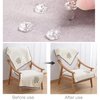 NEBURORA 50 Pieces Upholstery Twist Pins Clear Rose Heads Bed Skirt Pins for Slipcovers Bedskirts Car Slip Furniture Covers in Place