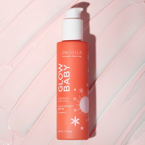 Glow Baby SPF 30 Brightening Body Lotion, Sunscreen, Vitamin C, Sun Protection, Broad Spectrum UVA/UVB, Hydrating, Moisturizing, Chemical Sunscreen, Vegan