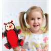 DolliBu Ladybug Plush Hand Puppet for Kids - Soft Plush Stuffed Animal Hand Puppet Toy for Puppet Show Games Puppet Theaters for Kids, Adult Cute Puppets Educational Toy to Teach Children & Toddlers