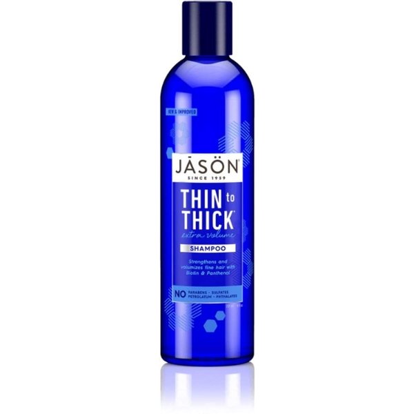 Jason Thin-To-Thick Hair Thickening Shampoo 8 oz (Pack of 4)