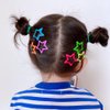 20 Pieces Hair Clips Hair Barrette Hair Snap Clips Metal Hair Snap Clips Stars Hair Barrettes Hair Accessories for Women, Multicolor