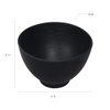 ForPro Silicone Mixing Bowl, Black, Flexible, Odorless, for Mixing Facials, Massage, Body & Other Products, 8 oz