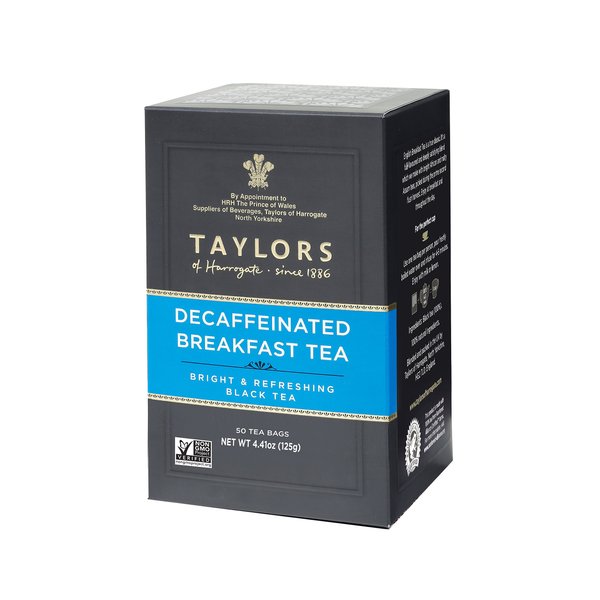 Taylors of Harrogate Decaffeinated Breakfast, 50 Teabags (Pack of 6)