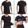 Sauna Shirt for Men, Short Sleeve Sauna Suit for Men, Sweat Body Shaper Sauna Vest for Men Gym Exercise Sauna Top