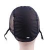 YANTAISIYU 1Pc Wig Cap Weaving Wig Cap with Elastic Band and 2 Hair Clips Front for Wig Making Hair Extensions Weft DIY (Black M)