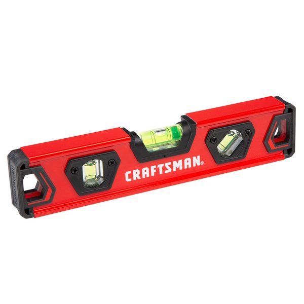 CRAFTSMAN Torpedo Level, 9 Inch, With Shock Absorbing End Caps (CMHT82390)