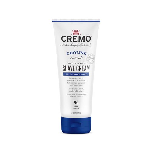 Cremo Shave Cream Refreshing Mint, Cooling Formula, 6 fl oz (Pack of 3)