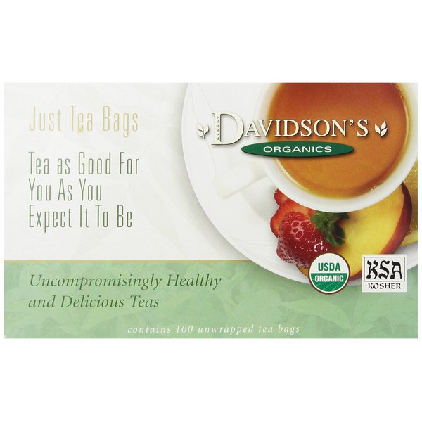Davidson's Organics, Peppermint & Spice, 100-count Unwrapped Tea Bags