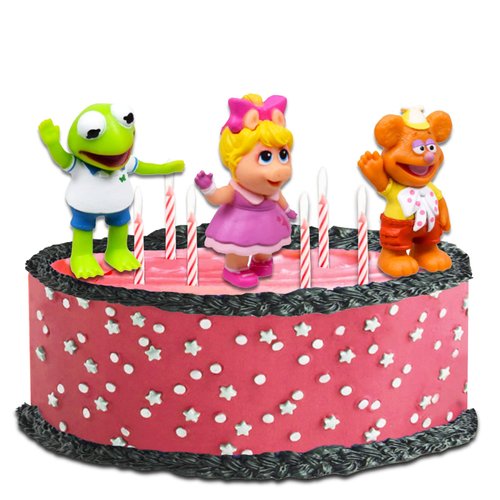 Muppets Babies Cake Toppers - Bundle with 5 Pc Muppets Cake Topper Figures, Tattoos, Door Hanger for Kids | Muppets Birthday Party Supplies, Party Favors
