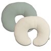 Nursing Pillow Cover,Muslin Cotton,Removable Cover for Breastfeeding Pillows,2-Pack Pillow Covers,Ultra-Soft Baby Nursing Pillow, Fits Newborn Feeding Pillow 22.5IN*18IN (Sage Green & Cream-Coloured)