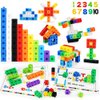 Number Blocks, Math Manipulatives 100 Snap Cubes with 30 Activity Cards, STEM Toy Learning Math Games for Kids 3 4 5 6 7 8+ Year Homeschool Supplies Birthday Gift, 148PCS