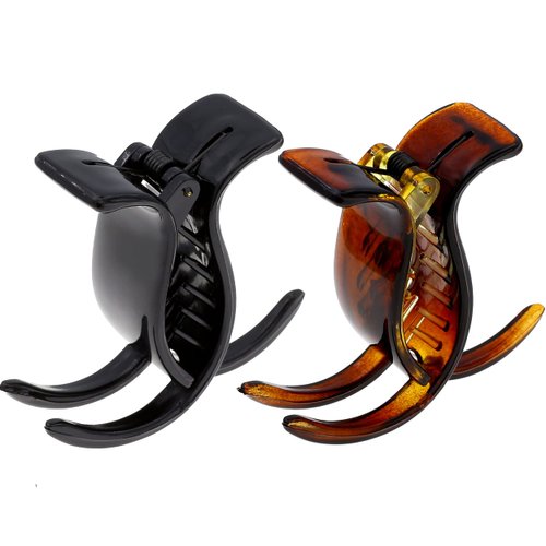 Camila Paris NV06-NV07 French Hair Clip for Women, Combo 3 Teeth Ponytail Holder, Girls Hair Claw Clips Jaw Fashion Durable Styling Hair Accessories for Women, Strong Hold No Slip Grip, Made in France
