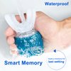 Ultrasonic Electric Toothbrush, U Shaped Automatic Toothbrush for Adults 360° Whole Mouth Toothbrush Whitening Wireless Charging IPX7 Waterproof