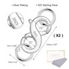 Double Opening Lobster Clasps Closure, 2 Pcs Necklace Bracelet Extender Clasps S925 Sterling Silver Neckalce Clasps with Jump Ring Connectors for Bracelet Anklet DIY Jewelry Finding Supplies (Silver)