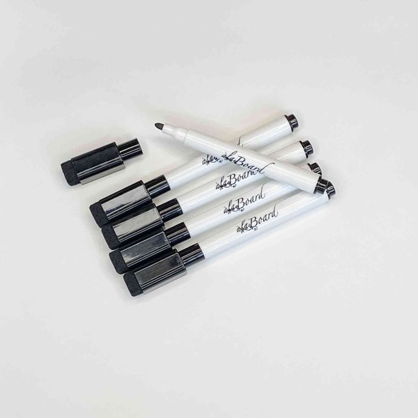 AlaBoard Black Dry Erase Fine Tip Marker (Pack of 5)