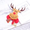 NUOBESTY Christmas LED Flashing Brooch Pins Lighted Brooch Christmas Brooch Bear Santa Elk Reindeer Christmas Ornaments Kids Christmas Gifts Party Supplies favors