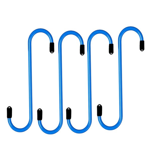 KOMITASUI Brake Caliper Hangers Brake Caliper Hanger Hooks with Rubber Tips Automotive Tools for Braking, Axle, Bearing and Suspesion System Work(4pcs Blue)