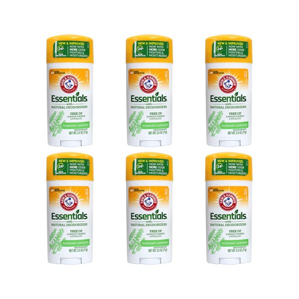 A&H Ess Fr Scent Size 2.5z Arm & Hammer Essentials Fresh Natural Deodorant (Pack of 6)
