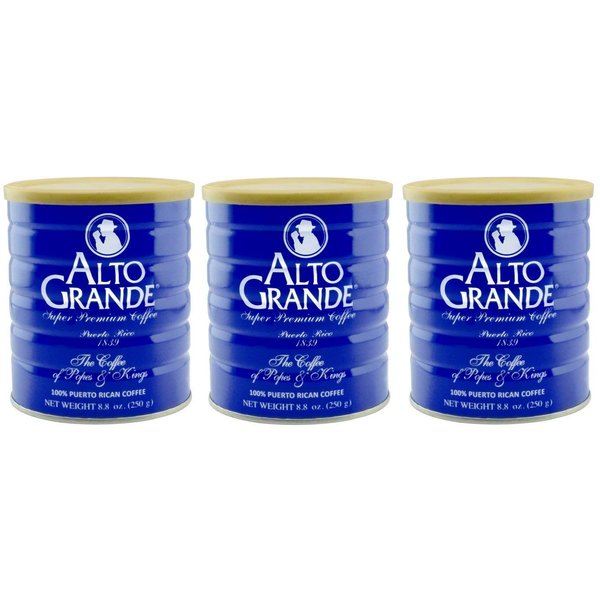 Alto Grande Super Premium Coffee Ground 8.8 Ounces - 3 cans
