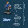 Breath of The Wild Building Block Kit, Game Character Model Toys,Micro Hyrule Building Blocks Set(490Pcs),Unique BOTW Decorations and Building Toys Gifts,Game Fans Gift,2023 New(Link Action Figure)
