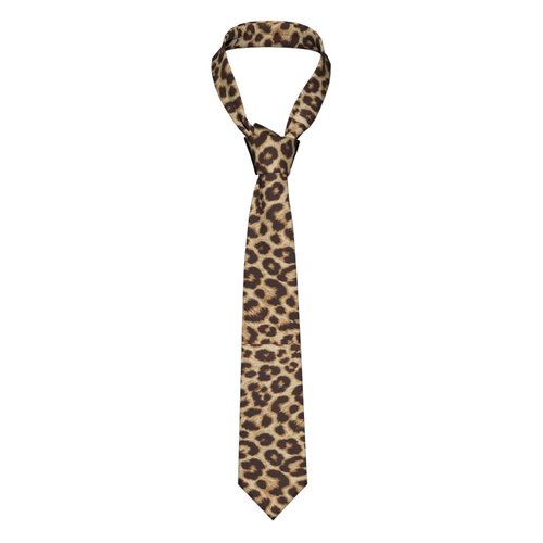 TUFOSERY Leopard Print Mens Tie Men's Novelty Printed Necktie Formal Party Wedding Gift Ties for Men