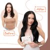 Sunny Hair Tape in Hair Extensions Black Tape in Hair Extensions Real Human Hair Black Hair Extensions Tape in Human Hair Tape in Extensions Jet Black Hair Extensions Tape in 10pcs 16inch