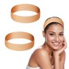 2Pcs Non Slip Silicone Wig Headband Fix Seamless Wig Grip Band Sweatproof Head Hair Band Elastic Wig Hair Band Adjustable Wig Band Strong Hold Hair Wig Band Men Women（Brown）