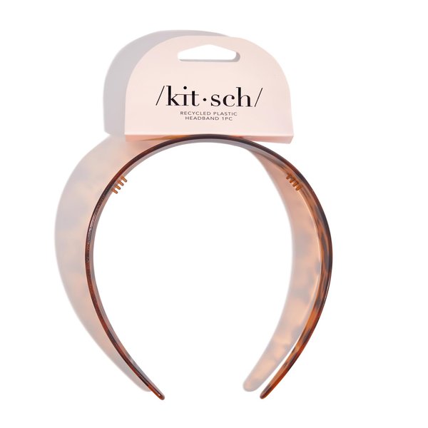 Kitsch Recycled Plastic Wide Headband 1pc- Tort