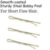 Dofash 100Pcs Bobby Pins Hair Pins Steel Hair Clips 3.5Cm/1.38" Hair Accessories With Gift Box For Girls (Blonde)