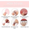 24Pcs Rainbow French Press on Nails Short Square False Nails Colourful Designs Glue on Nails Summer Glossy Full Cover Acrylic False Nails Kit Reusable Nail Art Decorations for Women Daily Wear