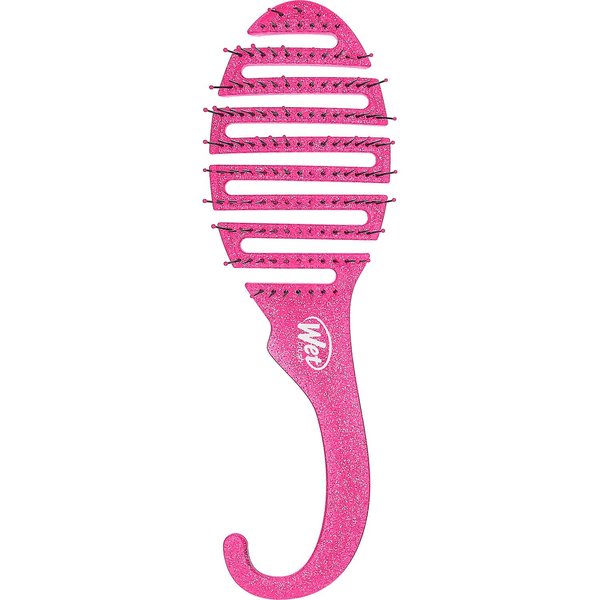 Wet Brush Shower Hair Brush Detangler - Exclusive Ultra-soft IntelliFlex Bristles - Minimizes Pain And Protects Against Split Ends and Breakage - Comb For Women, Men, Wet & Dry Hair - Pink Glitter