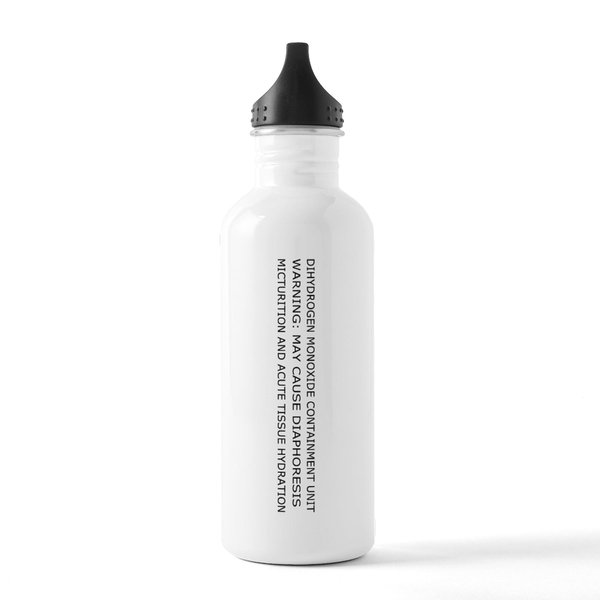 CafePress Dihydrogen Monoxide Containment Water Bottle 1.0L (34 oz) Stainless Steel Water Bottle