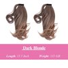 JUVABUN Curly Magic Ponytail Hair Extensions 15.5'-Dark Blonde|Synthetic Hair Extensions |Washeble And Realistic | Hair Extensions Ponytail | 15.5' -Dark Blonde