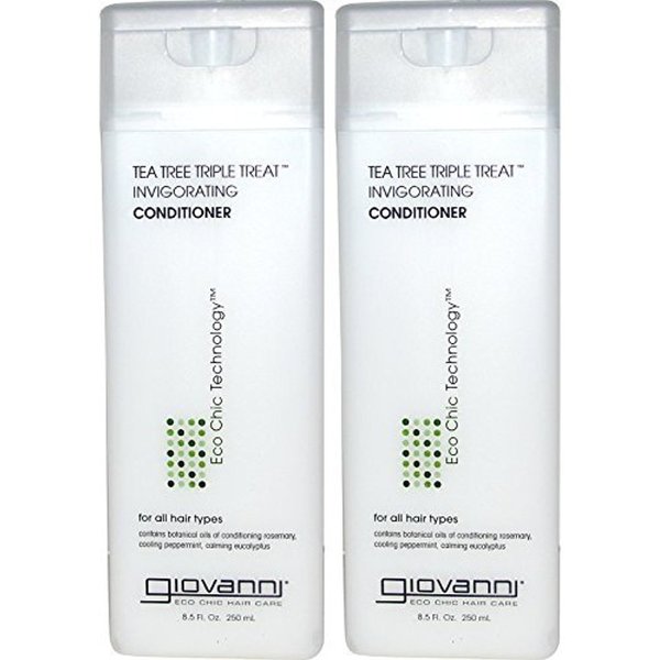 Giovanni Tea Tree Triple Treat Invigorating Hair Conditioner - 8.5 Oz (Pack of 12)