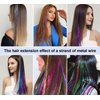 LyoRuSi Hair Tinsel Kit, Glitter Tinsel Hair Extensions with Tools (48 Inch, 5 Colors, 3750 Strands) Fairy Hair Tinsel Heat Resistant Accessories for Women Girls Kids