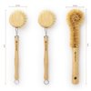 Bamboo Dish Brush Set #01 | Eco-Friendly Kitchen Cleaning Kit | Sustainable Gift | Bridal Friends Family | Plastic-Free Tools