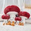 Bestsea Mushroom Plush Cute Mushroom Plushie Stuffed Animals Pillows Home Decor Kids Gift Red Mushroom Pillows Plush 10.2 Inches