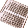 Brown Lash Clusters Wispy Eyelash Extensions Dark Brown Lash Extensions 10-16MM DIY at Home CC Curl Eyelash Clusters Natural Spiky Lash Individuals 120 Pcs Cluster Lash Pack by Mavphnee