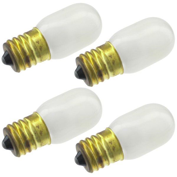 Industrial Performance 15T7N/IF 120V, 15 Watt, T7, Intermediate Screw (E17) Base Tubular Light Bulb (4 Bulbs)